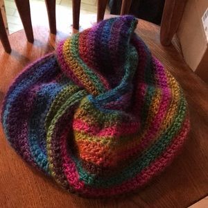 Infinity scarf handmade beautiful jewel tones